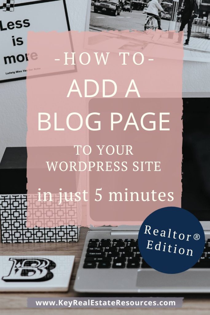 how to add a blog page to your WordPress Site