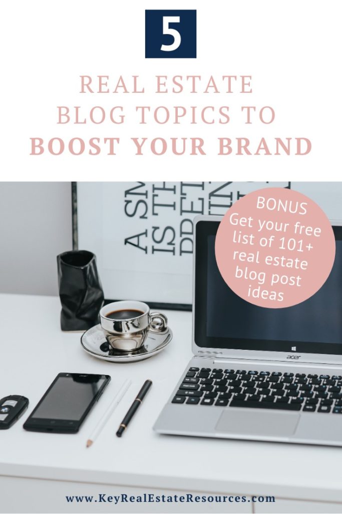 Improve your #realestatemarketing with these 5 real estate blog topics designed to boost your brand!