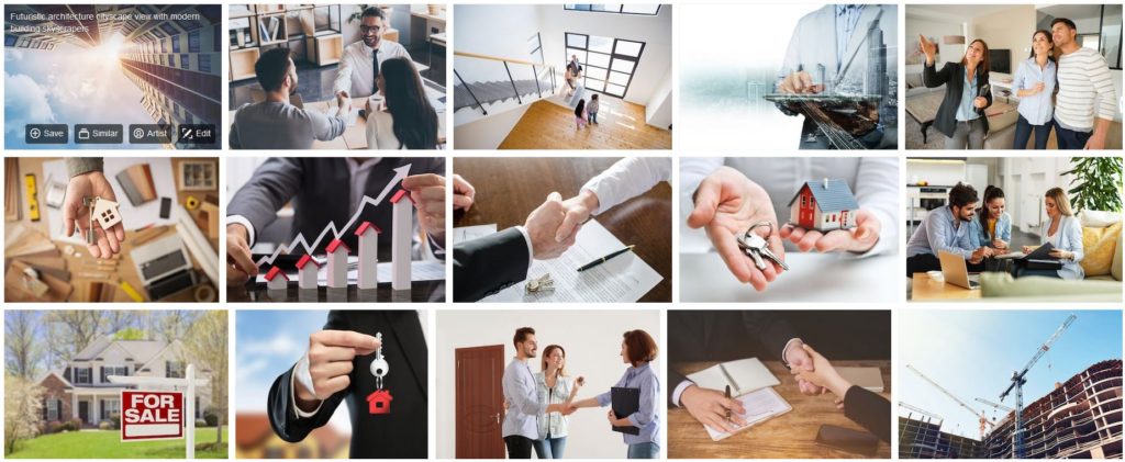 samples of real estate stock photos from Shutterstock