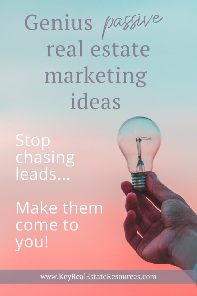 Check out these genius passive real estate marketing tips that will generate leads while you sleep! #realtorlife #realtor 
