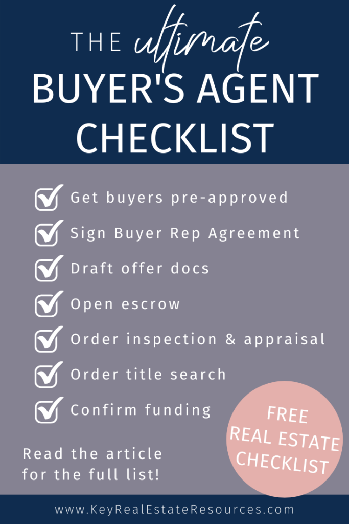 The Ultimate Buyers Agent Checklist Key Real Estate Resourceskey Real Estate Resources 