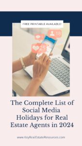 Spice up your social profile with this epic list of social media holidays for real estate agents! Free downloadable list here!