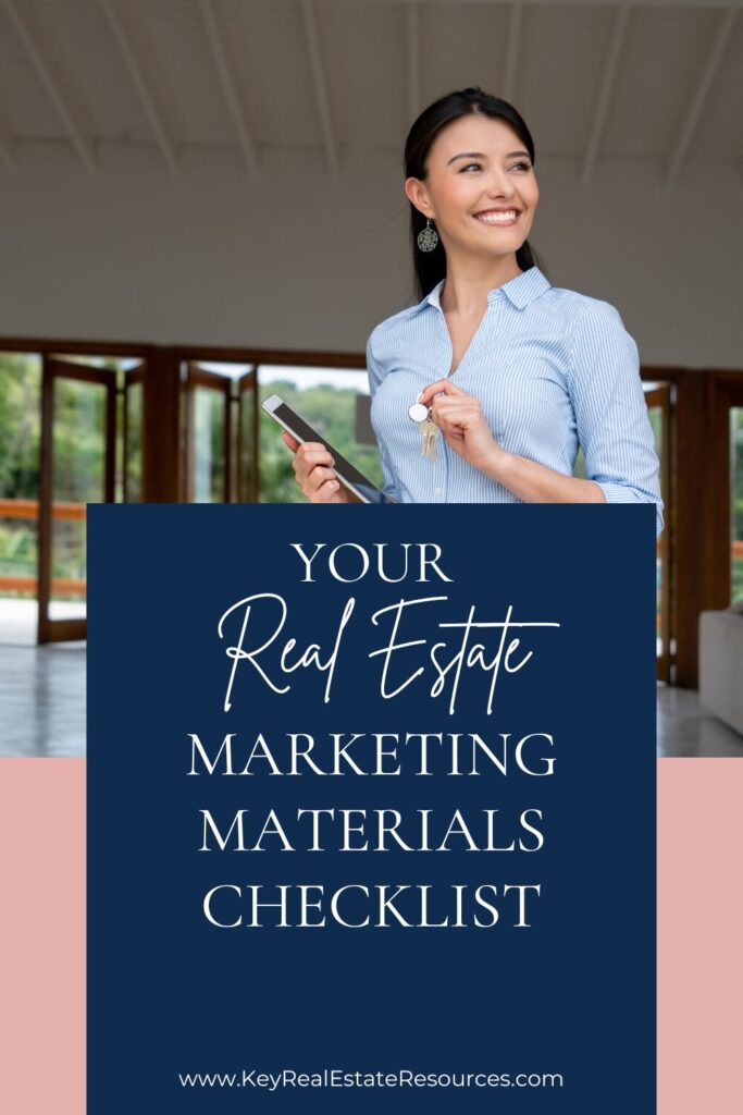 Real Estate Marketing Materials Checklist for busy real estate agents, brokers, and realtors